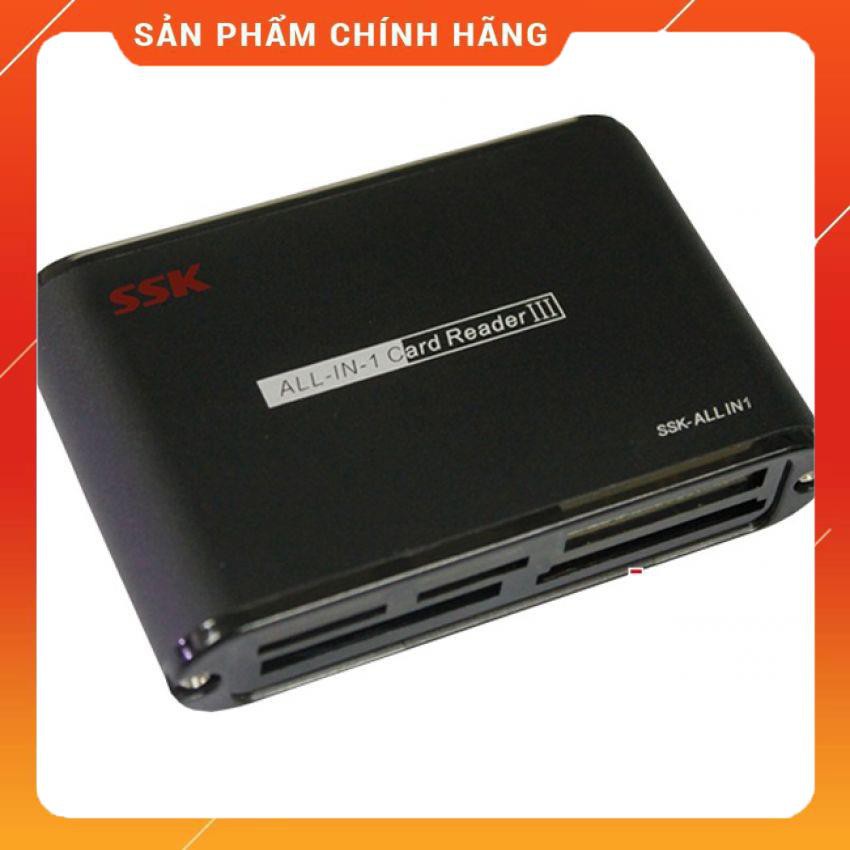 Đầu đọc thẻ nhớ CF/XD/ MS/ Micro SD/ M2/SD/MMC chính hãng SSK dailyphukien