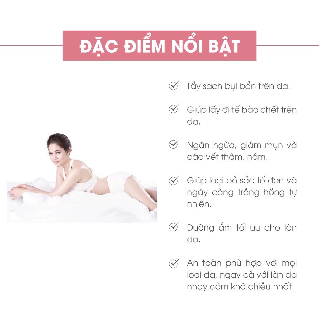 Muối tẩy da chết body hương trái cây 350g - Giúp da mềm mịn, trắng sáng, tặng gương