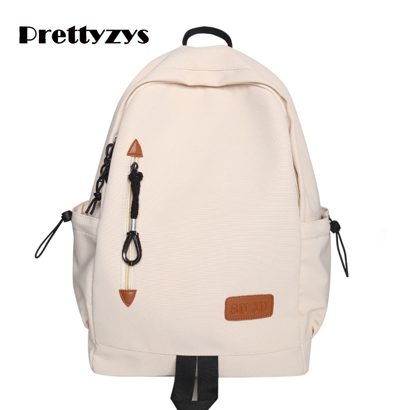 Ba lô Prettyzys thời trang Hàn Quốc 2021 14 inch phong cách học đường cho nữ