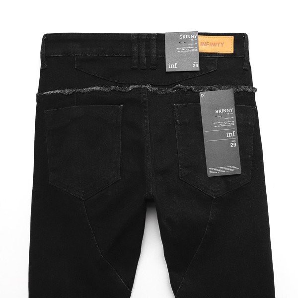 Quần Jean Nam Đen Washed Knee, Chất Vải Denim Cotton Co Giãn Dày Dặn Cao Cấp, INF QJ002989, SOMEHOW | BigBuy360 - bigbuy360.vn