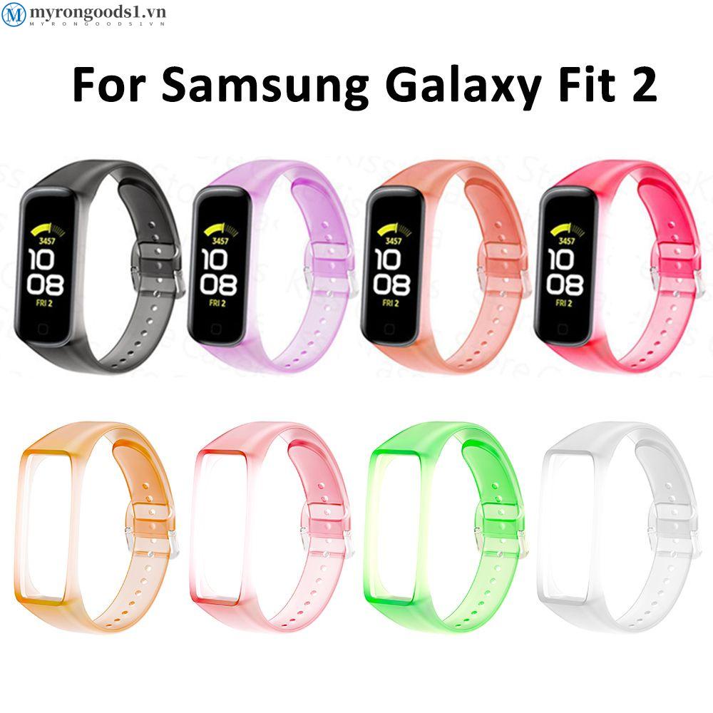 Dây đeo bằng silicon trong suốt thay thế cho đồng hồ Samsung Galaxy Fit 2 SM-R220