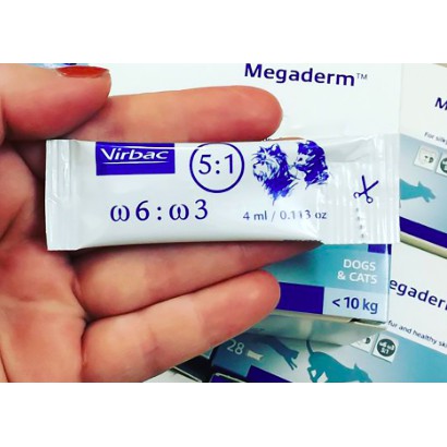 Gói Gel ăn Dinh Dưỡng Virbac Megaderm 4ml Giúp Mượt Lông, Da Và Giảm Ngứa Chó Mèo