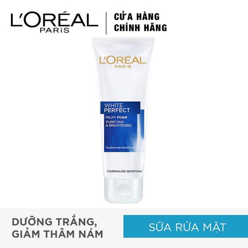 Sữa Rửa Mặt Làm Sáng Da L'Oreal White Perfect Milky Foam