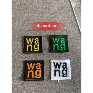 LOgo thêu chữ WANG