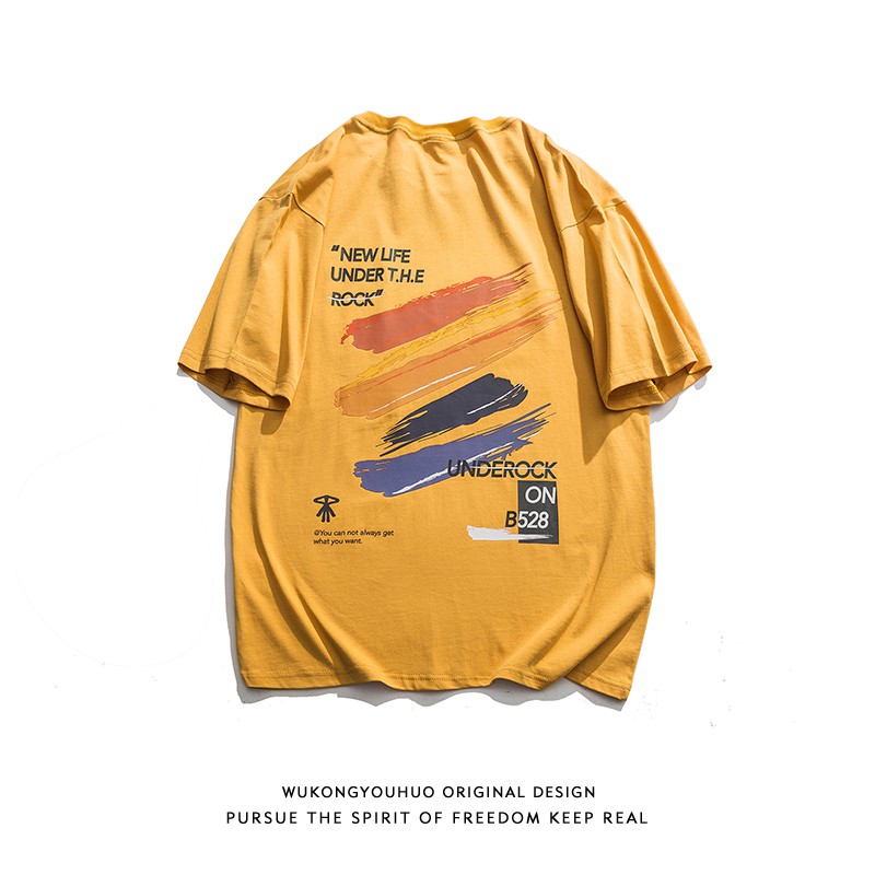 Áo Thun Tay Ngắn Dáng Rộng In Hoạ Tiết Đẹp Thời Trang