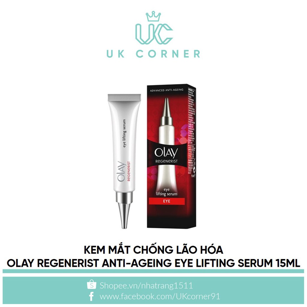 [OLAYUK-Anh Quốc phân phối] Kem mắt chống lão hóa 0Iay Regenerist Anti-Ageing Eye Lifting Serum 15 ml | BigBuy360 - bigbuy360.vn