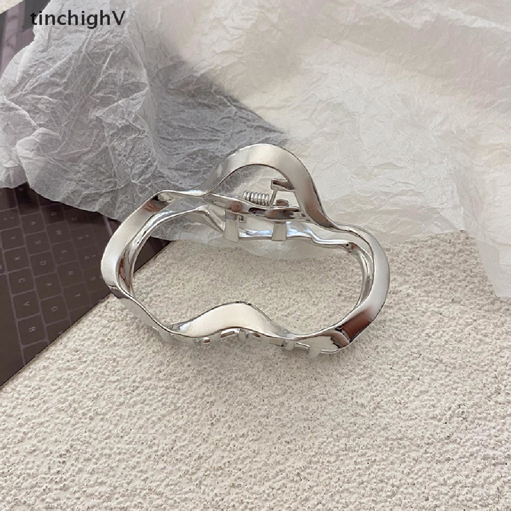 Kẹp Tóc Kim Loại Thiết Kế Đơn Giản Thời Trang Hàn Quốc Cho Nữ