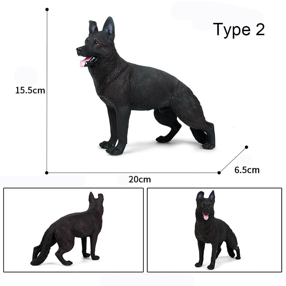 Mô Hình Đồ Chơi Chú Chó Shepherd Màu Đen Tự Nhiên Giáo Dục Khoa Học Cho Bé