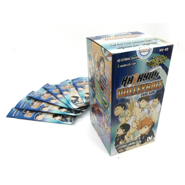 Bộ cờ bóng chuyền Haikyu - HV-03 Hộp mở rộng - Hộp 24 gói