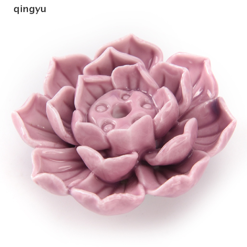 Giá Đỡ Trầm Hương Bằng Sứ 1 / 3 Lỗ Hình Hoa Sen Độc Đáo Trang Trí Nhà Cửa