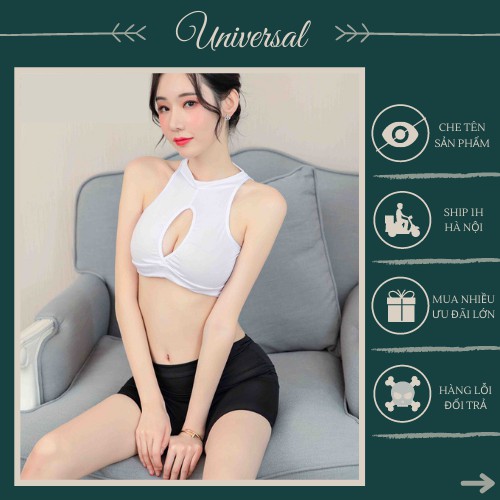 Cosplay Cô Em Thư Kí Sexy Vô Cùng Gợi Cảm - Set Áo Yếm Kèm Váy Body UNIVERSALXXX - DCP07 | BigBuy360 - bigbuy360.vn