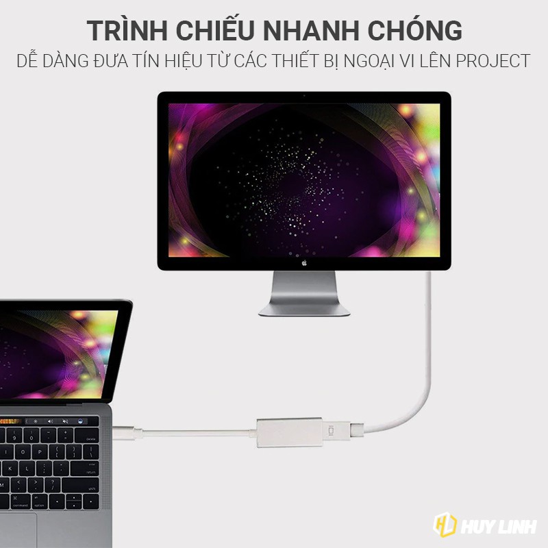 Cáp chuyển đổi tín hiệu từ USB Type C sang cổng HDMI - Hỗ trợ độ phân giải 4k