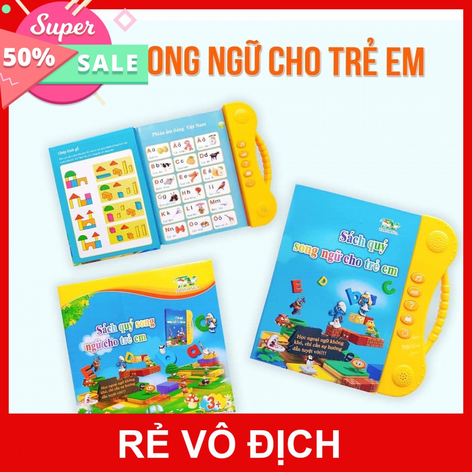 [FREESHIP] THẺ HỌC THÔNG MINH, SÁCH ĐIỆN TỬ SONG NGỮ ANH - VIỆT CHO BÉ [HCM]