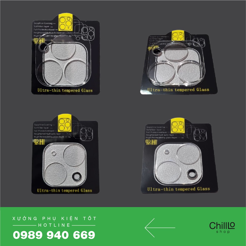 Miếng Dán Camera Cho iPhone 13 Mini/ 13/ 13 Pro/ 13 Pro Max – Cường Lực 9H Bảo Vệ Nguyên Cụm Camera Sau Của Máy