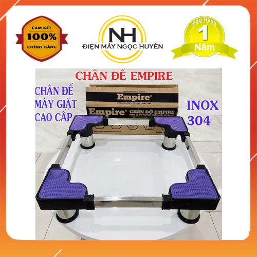 Chân Đế Máy Giặt - Chân Kê Máy Giặt - Tủ Lạnh - Lọc nước - Chống Rung Lắc Empire Cao Cấp Inox 304