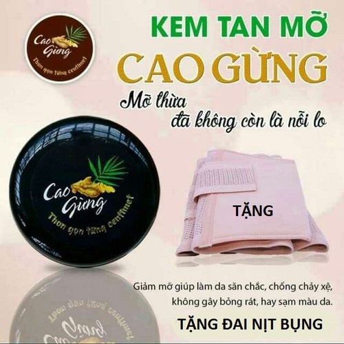 KEM TAN MỠ CAO GỪNG KÈM ĐAI NỊT BỤNG