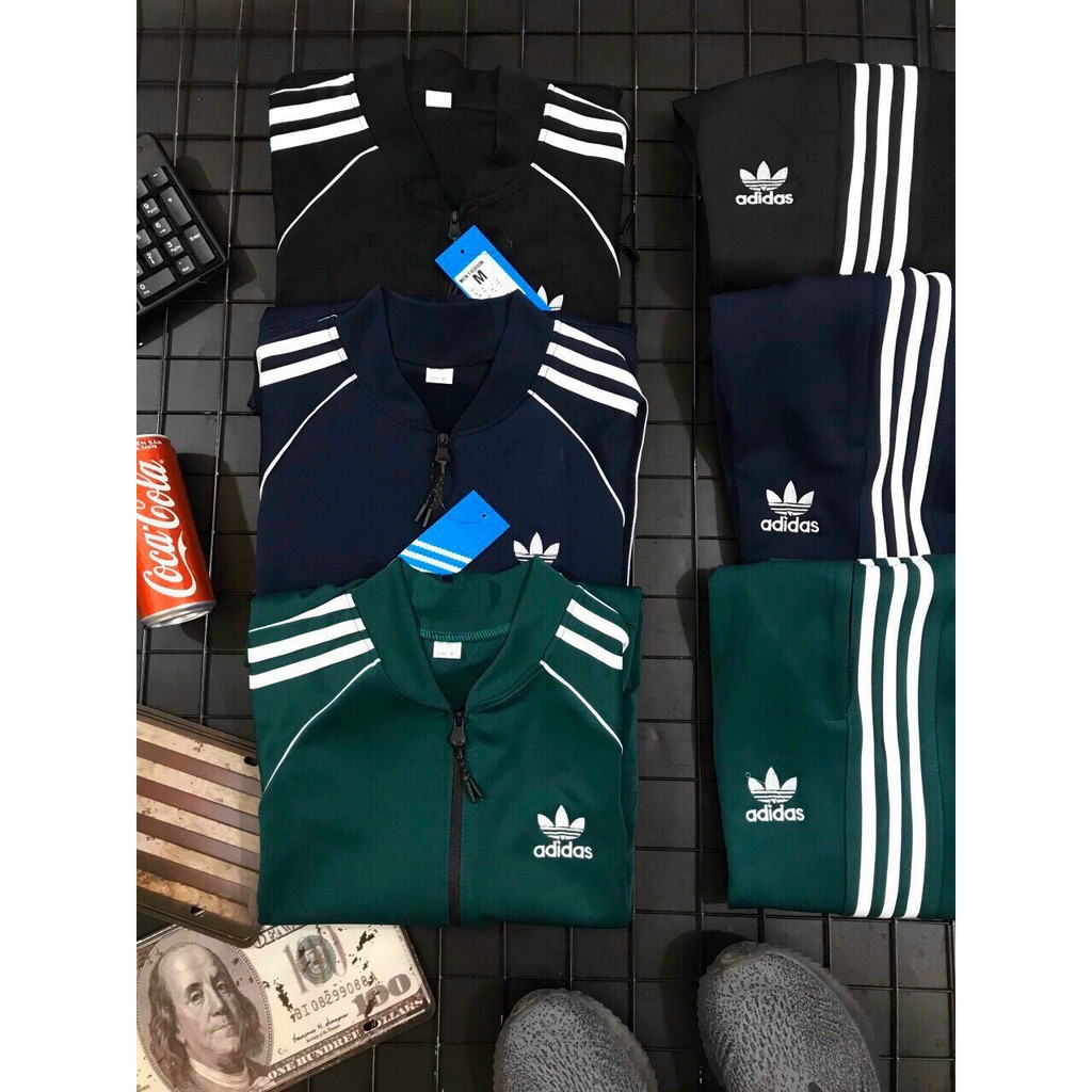 Bộ Thể Thao adidas Nam Vải Umi Thêu Logo Chắc Chắn, Bộ Quần áo adidas Thu Đông Phong Cách Thể Thao -BN10