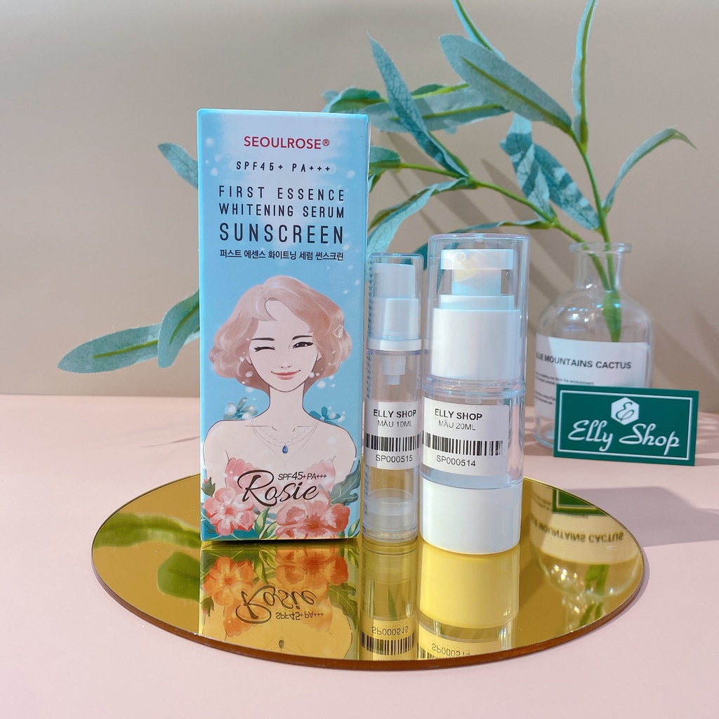 Kem Chống Nắng SeoulRose Rosie First Essence Whitening Serum Sunscreen SPF 45/PA+++ - 45g