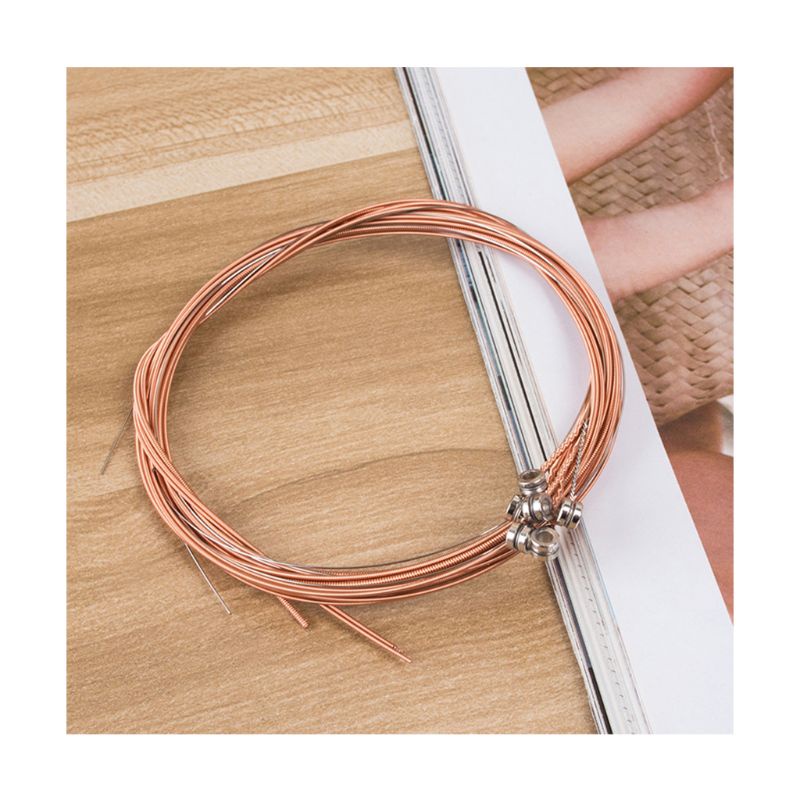 Set 6 Dây Đàn Bằng Thép Kim Loại Bền Bỉ Dành Cho Đàn Guitar Cổ Điển