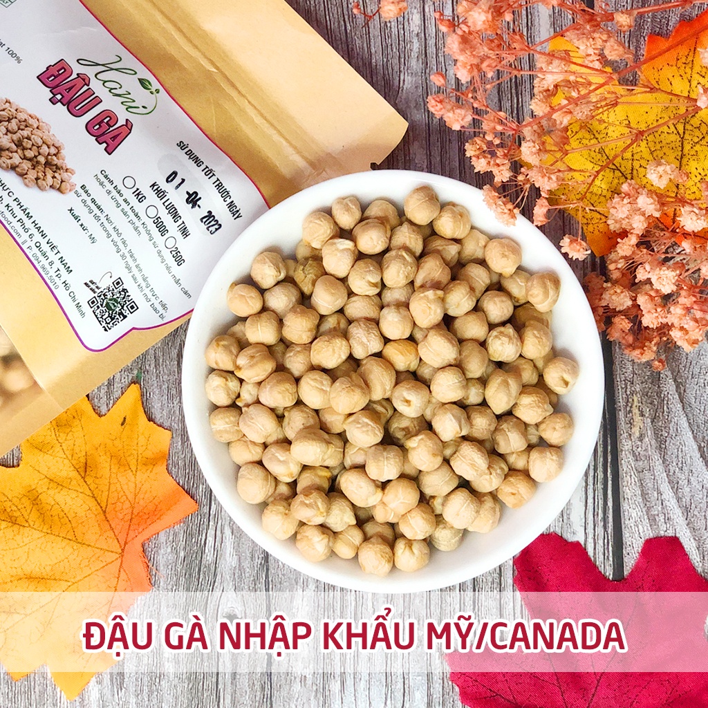 Đậu Gà Hữu Cơ Không Biến Đổi Gen Hàng Nhập Khẩu Mỹ/Argentina Dành Cho Bé Ăn Dặm 1kg 🌱 Hani Healthy Food