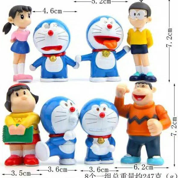 Mô Hình Nhân Vật Phim Doraemon Nobita Shizuka F8