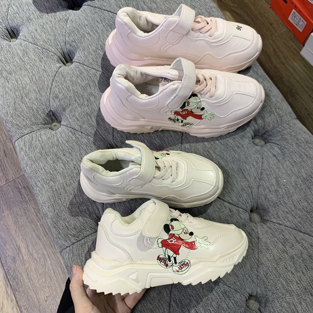 Giày Thể Thao Cho Bé - Giày Thể Thao Đế Cao Mickey Trẻ Em