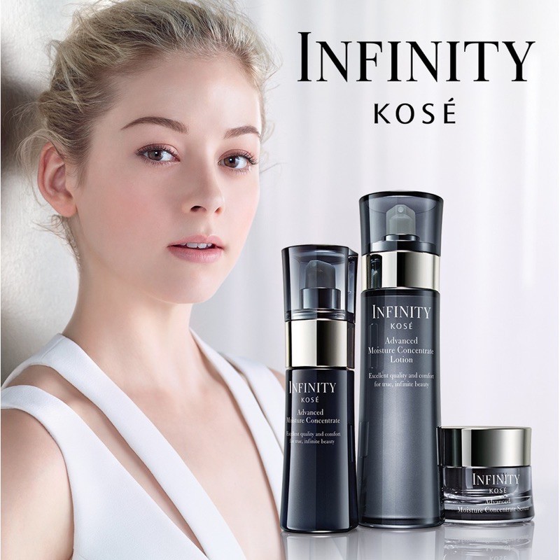 Kem dưỡng ẩm Kosé cao cấp , kem dưỡng chống lão hoá Infinity Advanced Moisture Concentrate Serum