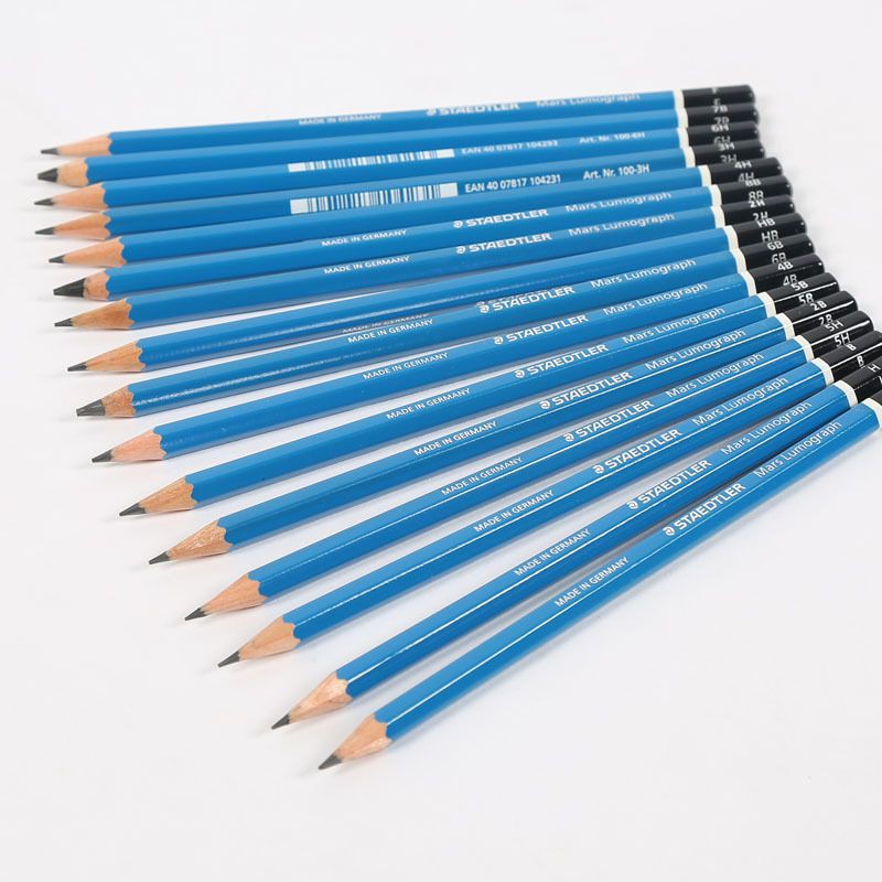 Bộ 13 bút chì STAEDTLER ( b hb 2b 3b 4b 5b 6b 7b 8b 9b 10b, 11b,12b) – Thân Xanh