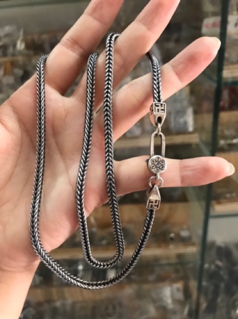 Dây Chuyền bạc thái chữ vạn - VC120