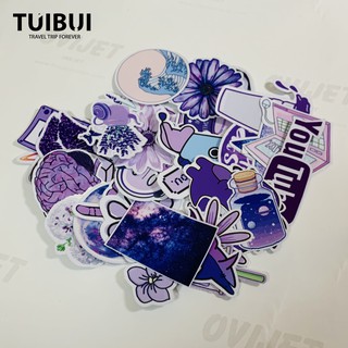 Sticker tím cute, dễ thương chống nước dán laptop, điện thoại, đàn guitar, mũ bảo hiểm, vali.