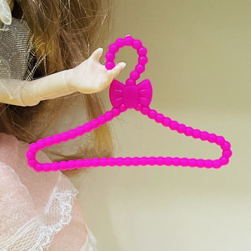 Móc quần áo mini cho búp bê, móc quần áo trang trí nhà búp bê