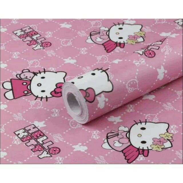 3m Decal dán tường kitty hồng