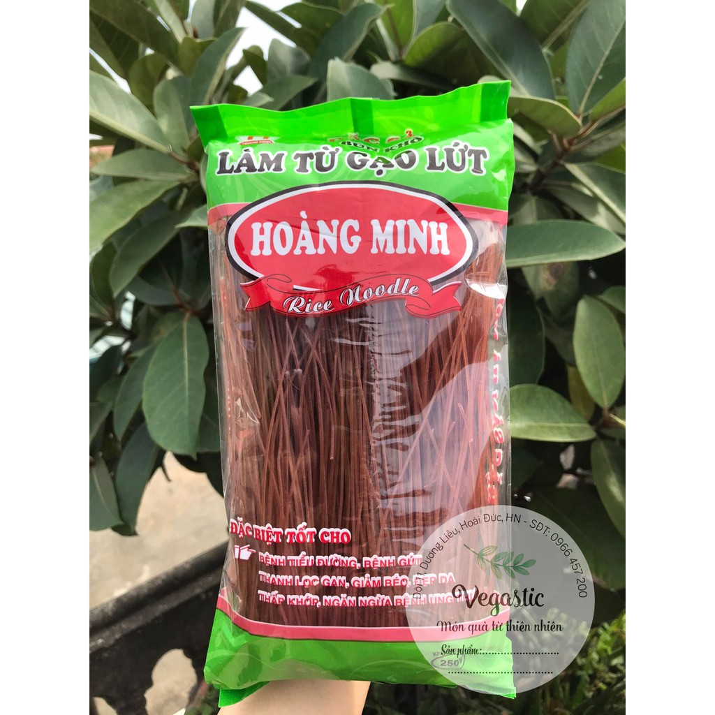 Mì bún/phở gạo lứt đỏ đặc sản Hoàng Minh siêu rẻ (500g) Healthy eatclean, hỗ trợ giảm cân đẹp dáng | BigBuy360 - bigbuy360.vn