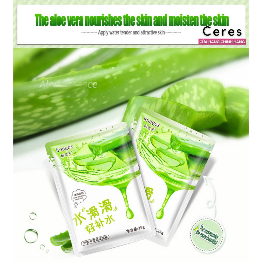 Mặt nạ giấy dưỡng da - mask nha đam việt quất mật ong Images cấp ẩm dưỡng trắng | BigBuy360 - bigbuy360.vn