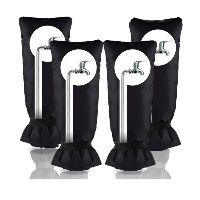 Vỏ Bọc Vòi Nước Ngoài Trời Mùa Đông Màu Đen 25x10In