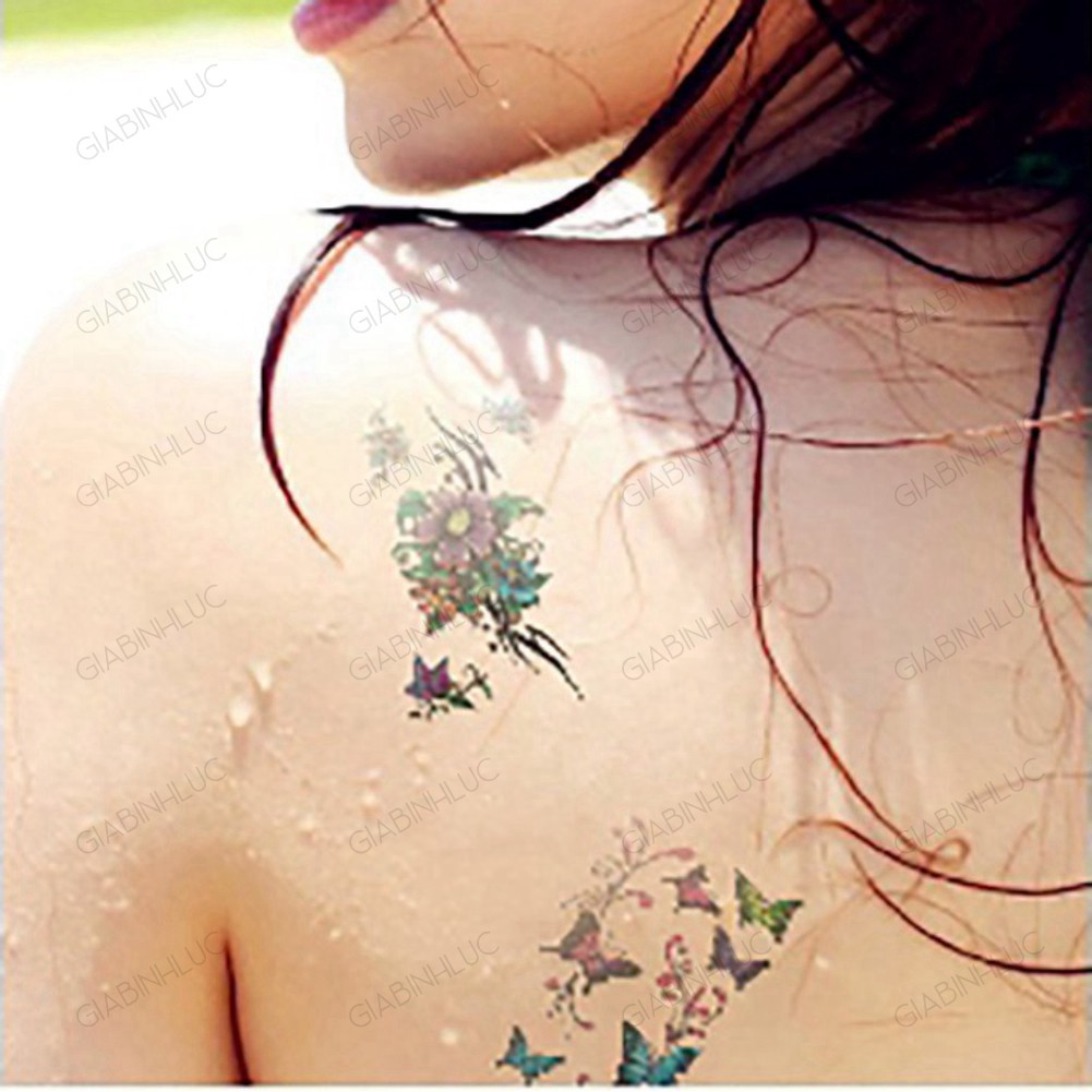 Hình xăm mini nhỏ đẹp dán chân tay lưng tạm thời cho nam nữ xinh cute tattoo nghệ thuật