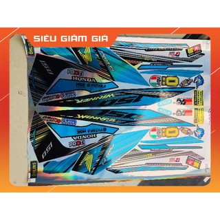 Tem rời winner sọc xanh đen Crom