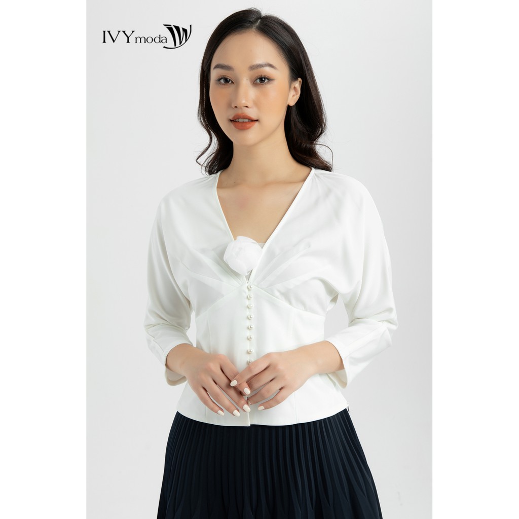 _Chân váy lụa xếp ly cách điệu IVY moda MS 30M6116 | BigBuy360 - bigbuy360.vn