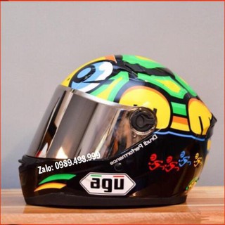 [Hàng Loại A] Mũ Full face Agu Rùa kính gương