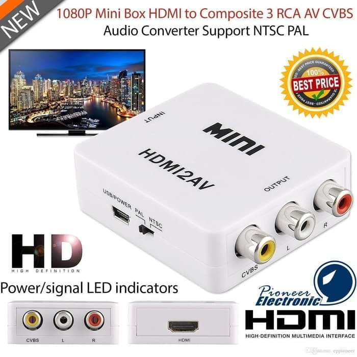 Hộp Chuyển Đổi Hdmi Sang Av / Rca Chất Lượng Cao