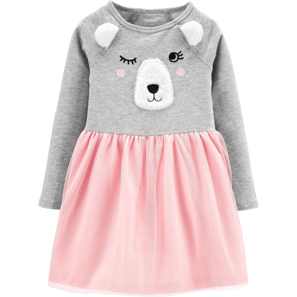 Đầm thun tay dài Carter's cho bé gái 3m-12T D275C