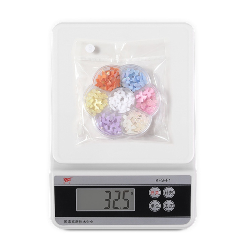 Set 7 Phụ Kiện Trang Trí Móng Tay Nghệ Thuật Nhiều Loại Có Thể Xoay Vòng