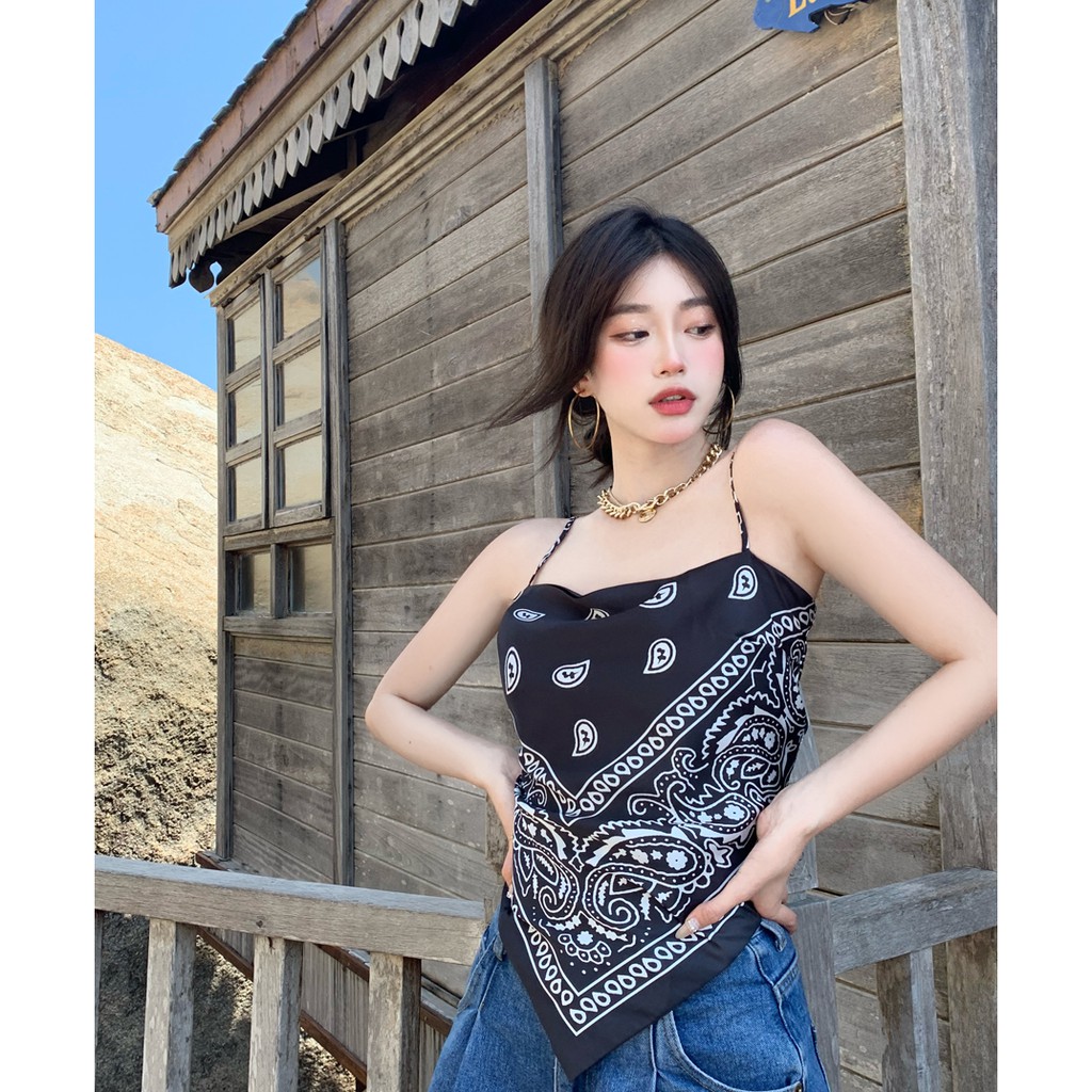 [HÀNG ORDER] Áo yếm lụa 2 dây buộc nơ sau lưng hàng Quảng Châu | BigBuy360 - bigbuy360.vn