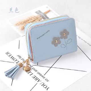 Beautiful Women's Fold-and-Button Wallet