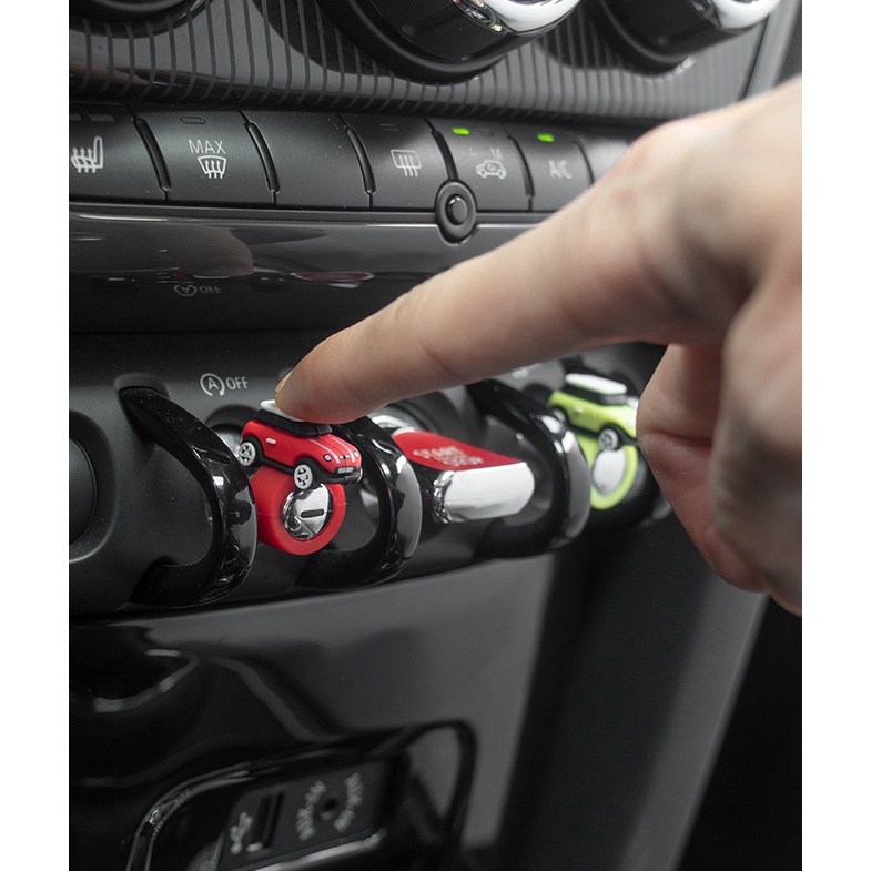 Suitable For MINI COOPER Car Model Ornaments COUNTRYMAN JCW CLUBMAN F54 F55 F56 F57 F58 F60 R55 R57 R58  R60 Center Control Dashboard One-Button Start Modification Button Small Toy Decoration