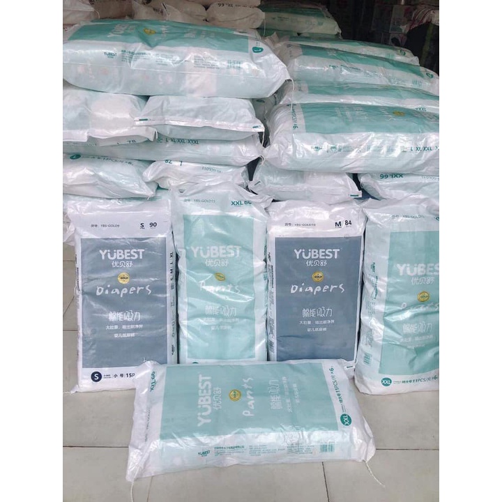 Bỉm Yubest Gold nội địa Trung Size S90/M84/L78/XL72/XXL66/XXXL66