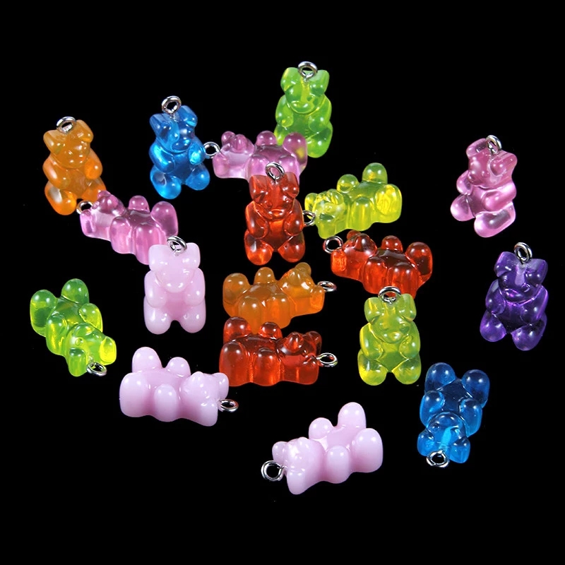 Set 50 Mặt Dây Chuyền Hình Gấu Xinh Xắn