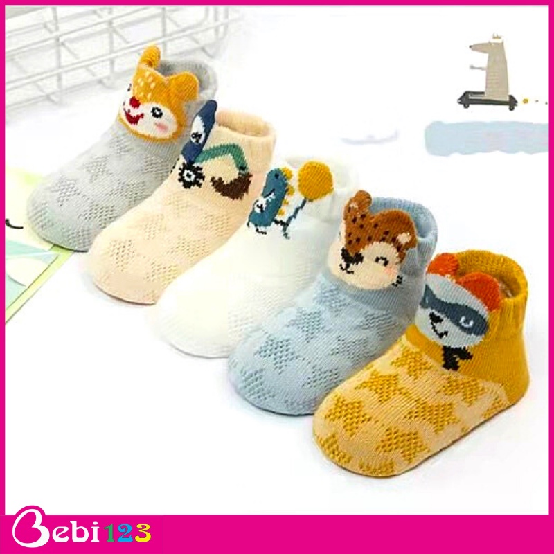 Set 5 đôi tất vớ hình thú màu sắc sinh động cho bé