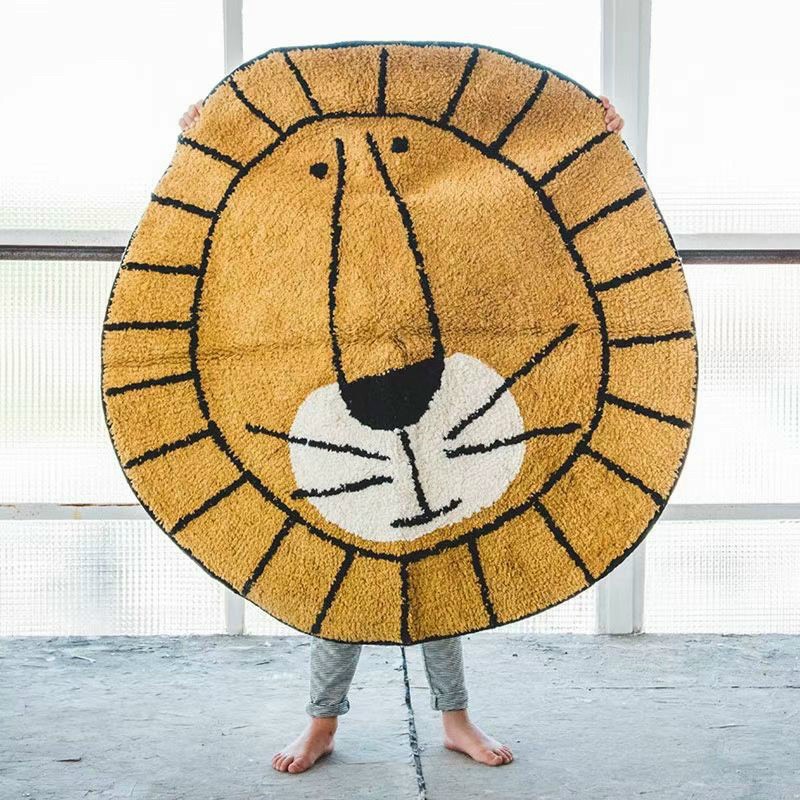 Thảm Lông Cừu Cao Cấp Mẫu Mới 2022,Kích Thước 1m,chọn mẫu thoải mái-mẫu con gấu nâu