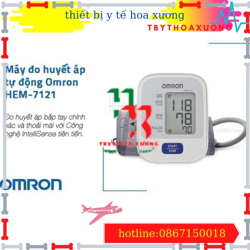 [Chính Hãng] Máy Đo Huyết Áp Điện Tử Bắp Tay Tự Động Omron HEM-7121
